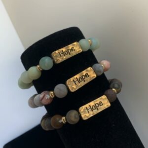 MA47404 - MA47406 - armband natuursteen Hope