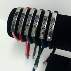 MA47601-MA47606 - touwarmband WWJD