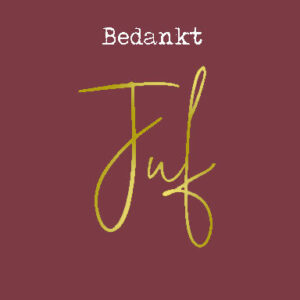 MA52107 - Boekenlegger 'Bedankt Juf'