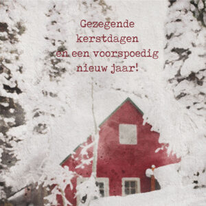 MA41202 - Minikerstkaart 'Sneeuwhuis'