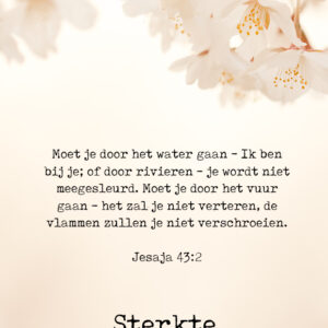 MA38101 Voordeelkaart 'Sterkte - Jesaja 43'