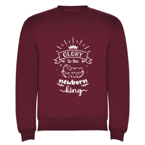 Glory to the newborn King Rode trui