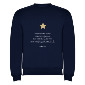 Today in the town Blauwe trui