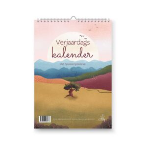 1.Verjaardagskalender A4 Marjoleins Creations VZ