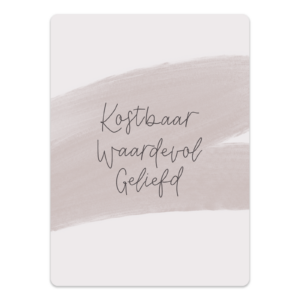 MA58106 Kostbaar waardevol geliefd